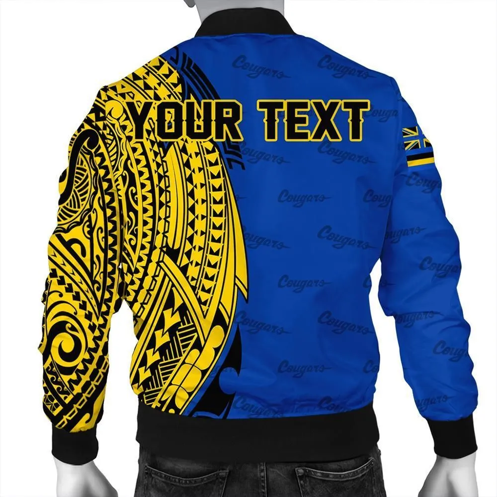 (Personalized) Hawaii - Kaiser High Tribal Kakau Bomber Jacket AH