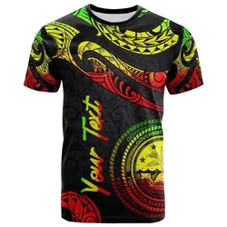 Federated States Of Micronesia Custom Personalised T-Shirt - Poly Tattoo Reggae Version