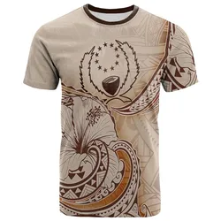 Pohnpei T shirt - Hibiscus Flowers Vintage Style