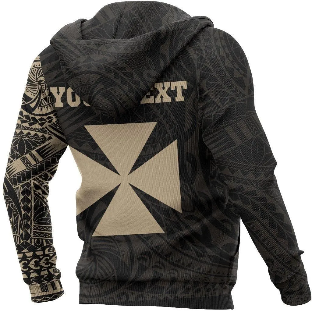 Wallis and Futuna Custom Hoodie Tattoo Style
