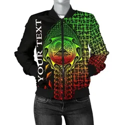 Alohawaii Jacket - Bomber Jacket American Samoa Custom Personalised - AS Seal Rocket Style (Reggae) - BN18