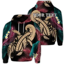 (Personalised) Hawaii Turtle Polynesian Tropical Hoodie - Ghia Style Gold - AH