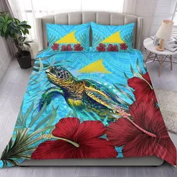 Alohawaii Bedding Set - Tokelau Turtle Hibiscus Ocean Bedding Set A95