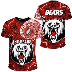 Vibe Hoodie Clothing - North Sydney Bears Polynesian Tattoo Style T Shirt