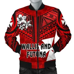 Wallis and Futuna Rugby Mens Bomber Jacket Sporty Vibes