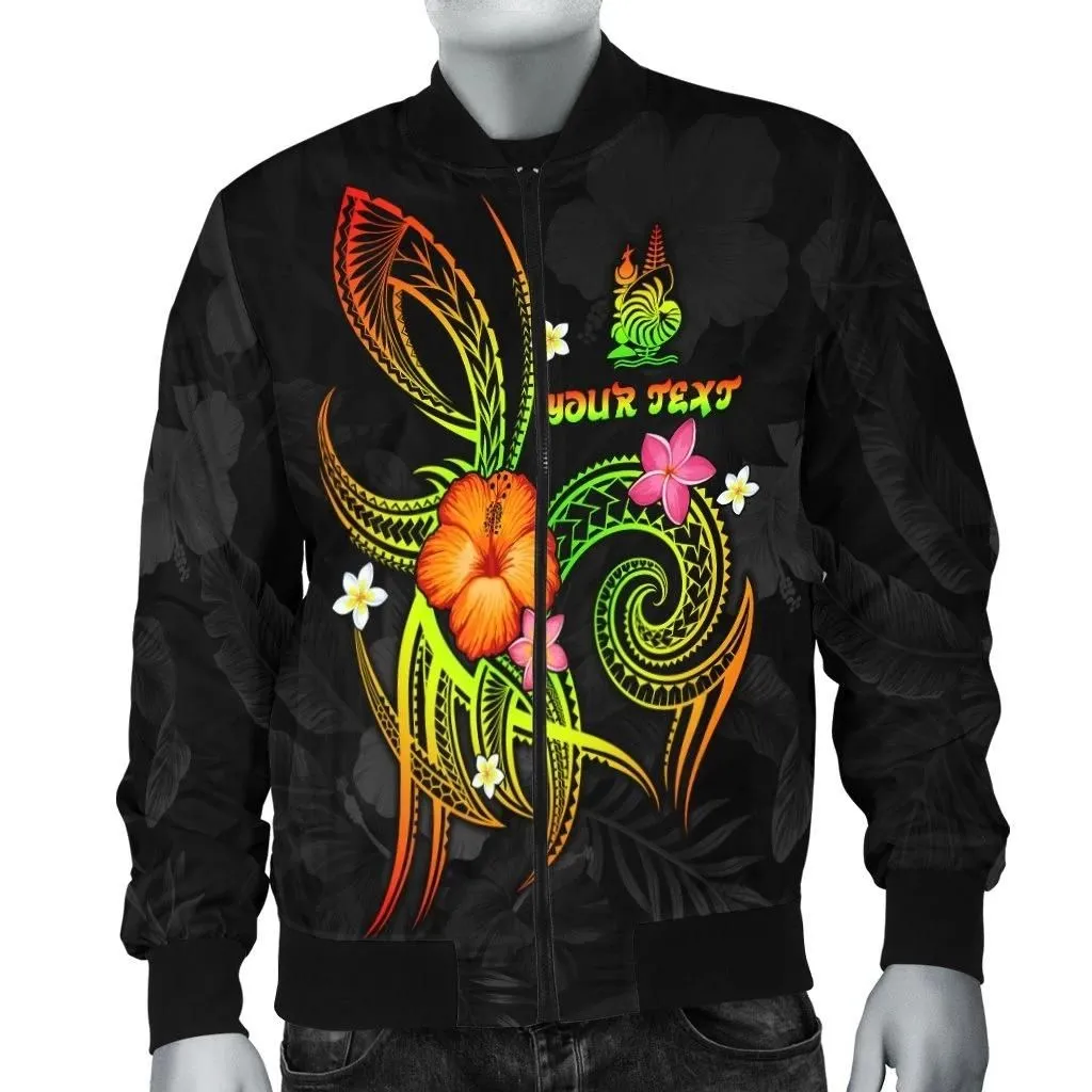 New Caledonia Polynesian Personalised Men's Bomber Jacket - Legend of New Caledonia (Reggae) - BN15