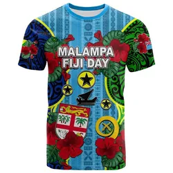 Malampa Fiji Day Hibiscus T Shirt Style LT6