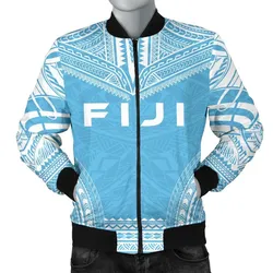 Fiji Flag Polynesian Chief Men's Bomber Jacket - Bn10