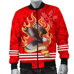 American Samoa Mens Bomber Jacket - Nuuuli Manulele Tausala