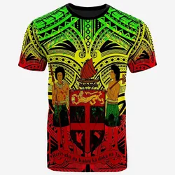 Fiji All Over T-Shirt - Fiji Coat Of Arm (Reggae)