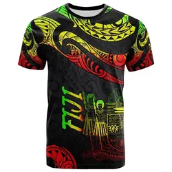 Fiji Polynesian T-Shirt - Poly Tattoo Reggae Version