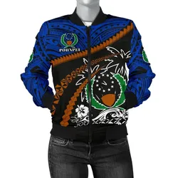Pohnpei Women Bomber Jacket - Road to Hometown K8