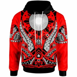 Marshall Islands Tribal Sun Tattoo Red Unique 3D Printed Sublimation Hoodie Hooded Sweatshirt Comfy Soft And Warm For Men Women S to 5XL CTC16012428