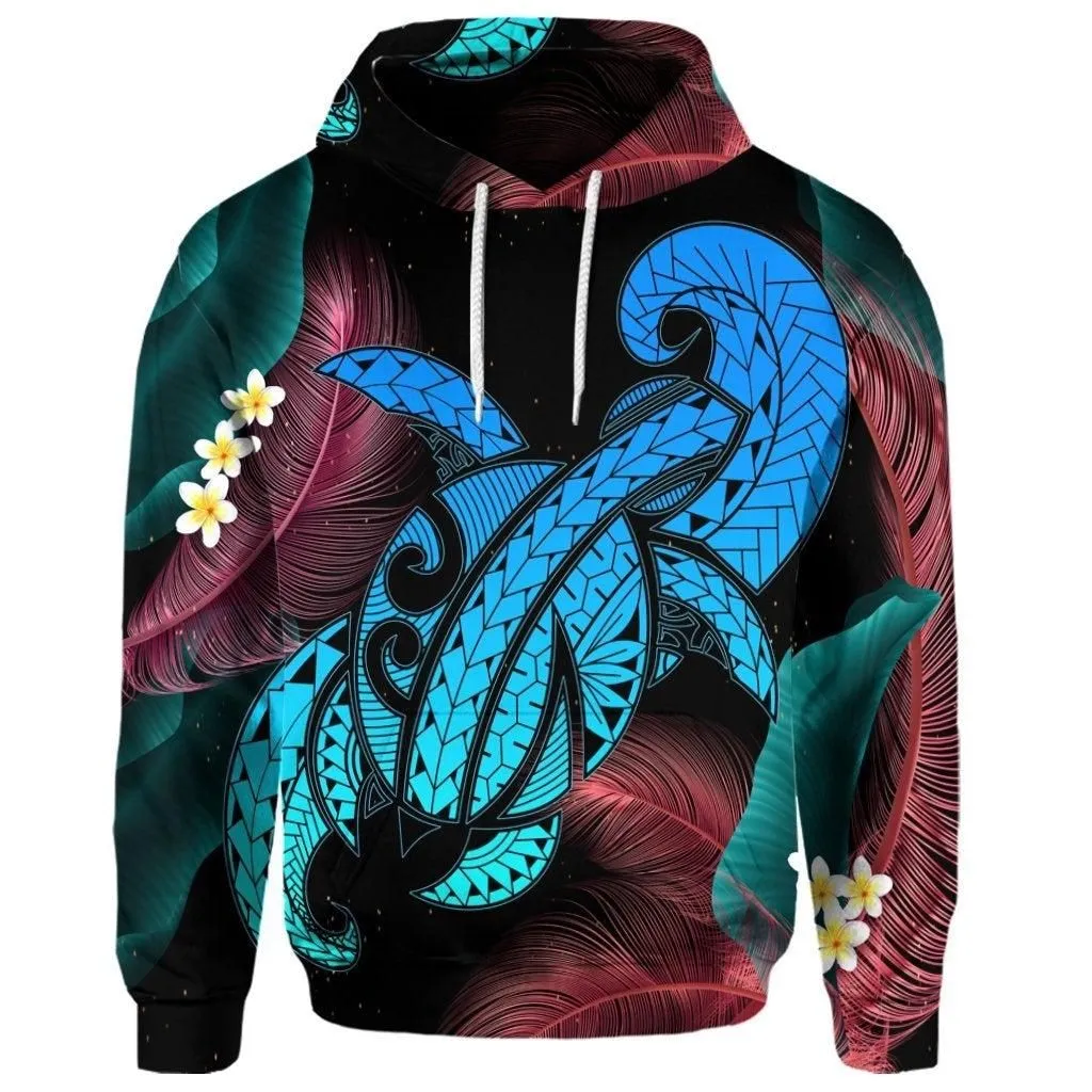 (Personalised) Hawaii Turtle Polynesian Tropical Hoodie - Ghia Style