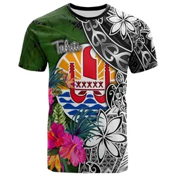 Tahiti T-Shirt - Turtle Plumeria Banana Leaf - BN11
