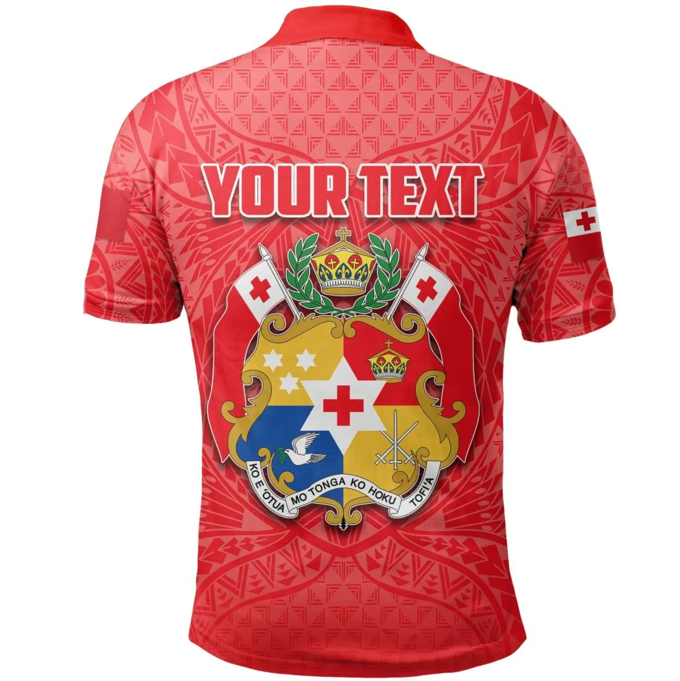 Vibe Hoodie (Custom) Tonga Rugby Polo Shirt Polynesian With Coat Of Arms - RLT20