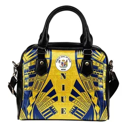 Niue Shoulder Handbag - Polynesian Tattoo Flag