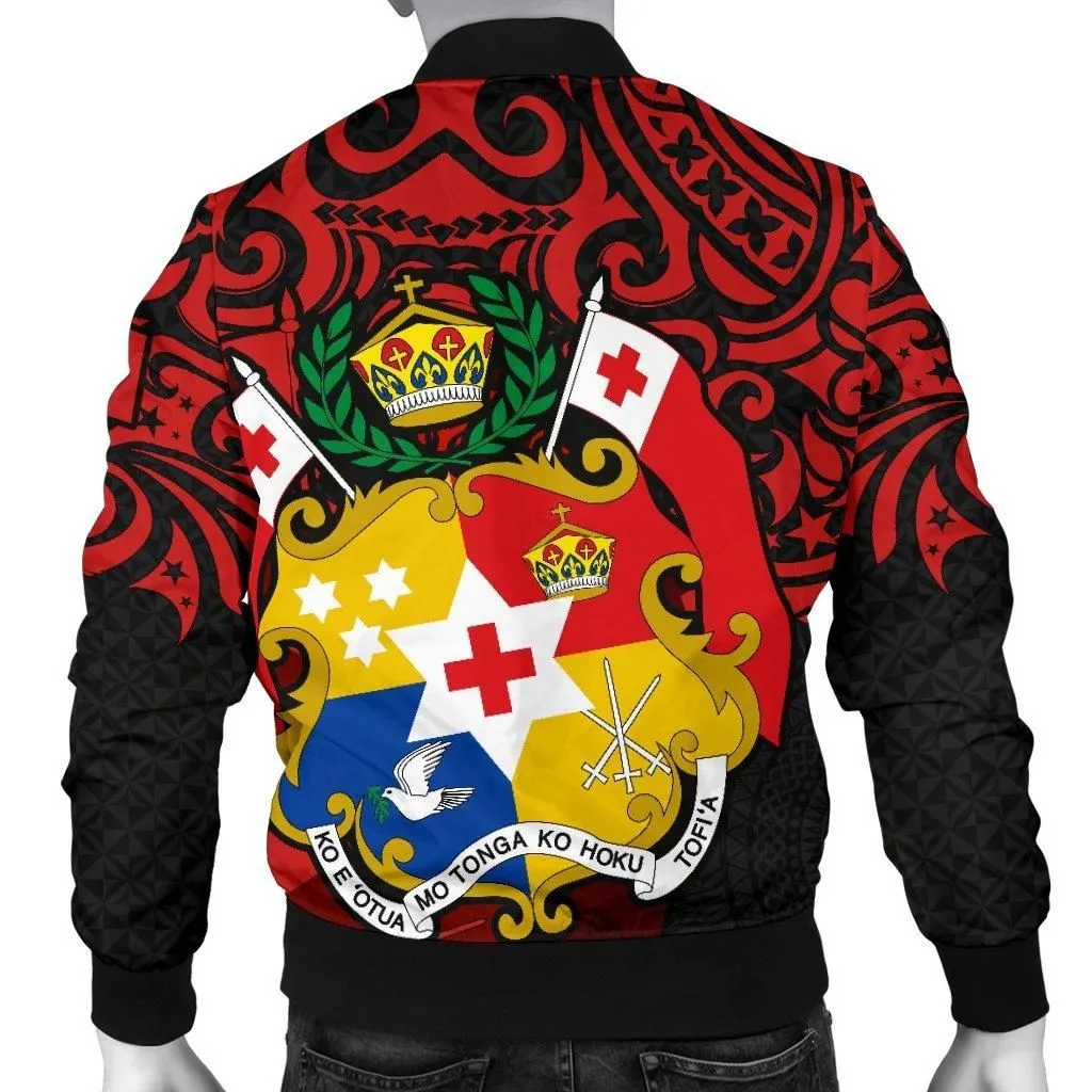Tonga Mens Bomber Jacket - Tongan Pride