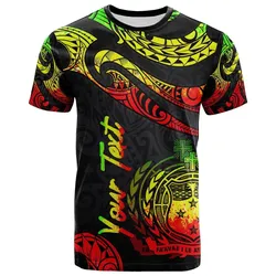 Samoa Polynesian Custom Personalised T shirt - Poly Tattoo Reggae Version