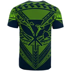 Alohawaii Tee - Hawaiian Kanaka Map Football Jersey T-Shirt - Navy - Roger Style - AH - J2