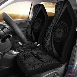 Tmarc Tee Hawaii Coat Of Arm Polynesian Car Seat Covers - Circle Style 07 J1