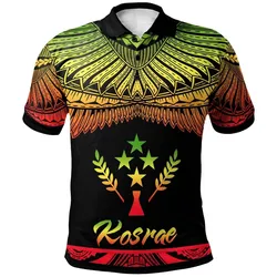 Kosrae Polynesian Polo Shirt - Poly Tattoo Reggae Version