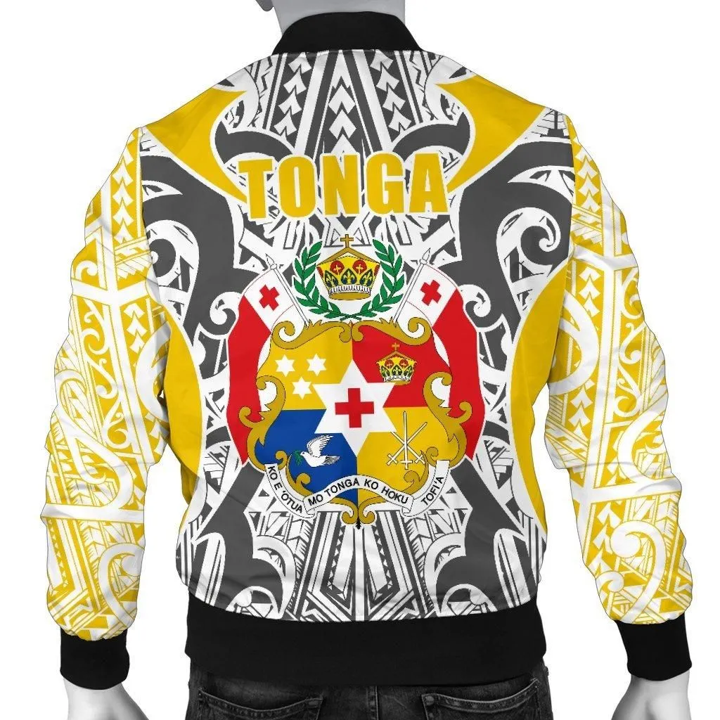 Tonga Jacket - Kingdom Of Tonga Mens Bomber Gold Ver