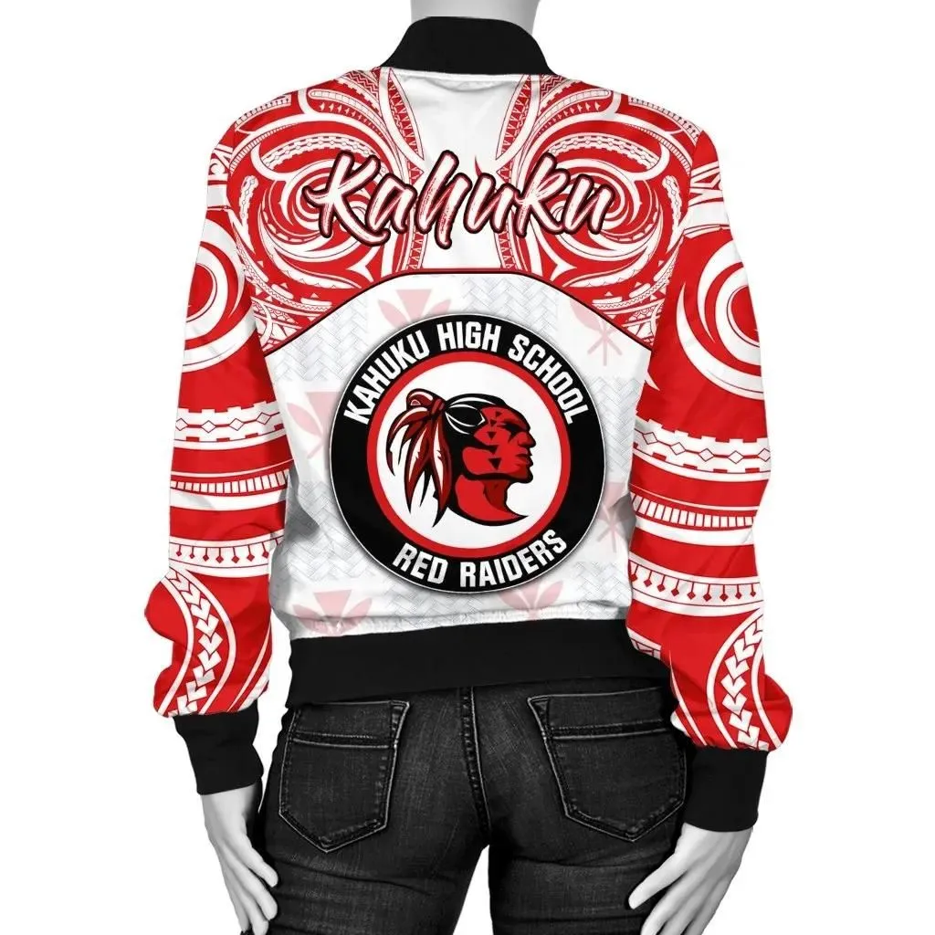 FamilyGater Jacket - Kanaka Kahuku High School Women's Bomber Jacket \bDemodern Style AH JH