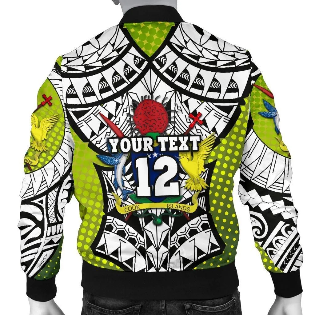 (Custom Personalised) Cook Islands Rugby Mens Bomber Jacket Version Special
