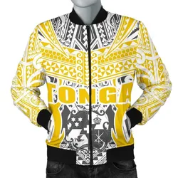 Tonga Jacket - Kingdom Of Tonga Mens Bomber Gold Ver