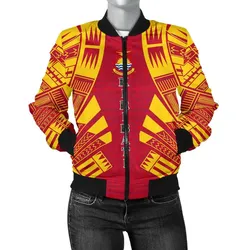 FamilyGater Jacket - Bomber Jacket Kiribati Polynesian Tattoo Flag - BN0110