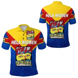 Papua New Guinea Hela Wigmen Polo Shirt Rugby Original Style LT8