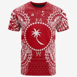 Chuuk All Chuuk Flag Map Polynesian Tattoo Red White Unisex 3D T-Shirt All Over Print ONCLG