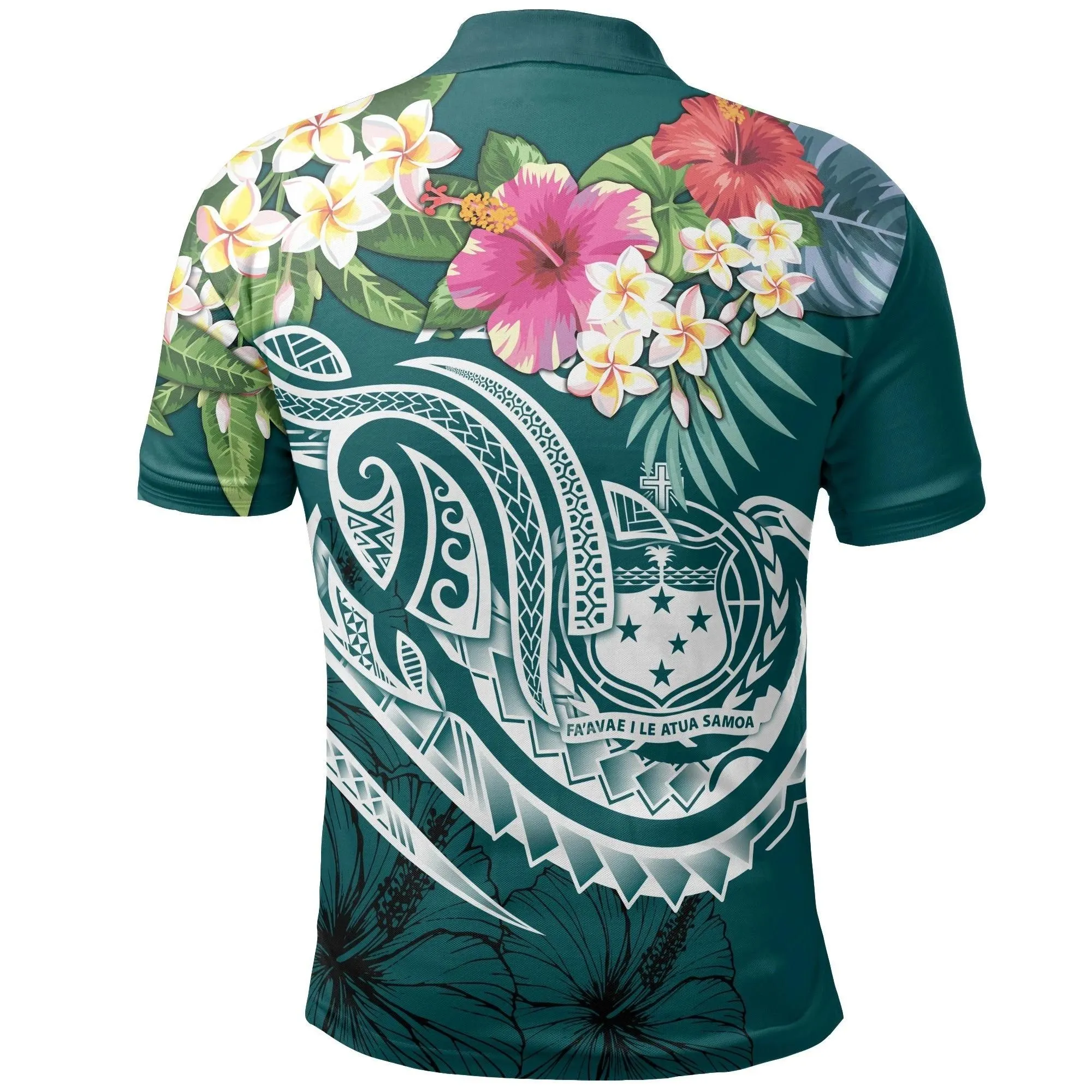 Alohawaii Shirt - Polo Shirt Samoa Polynesian Summer Plumeria - BN15