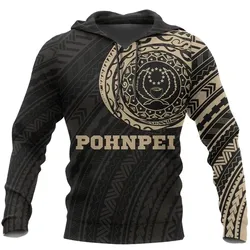 Alohawaii Clothing - Hoodie Pohnpei In My Heart - Tattoo Style A7