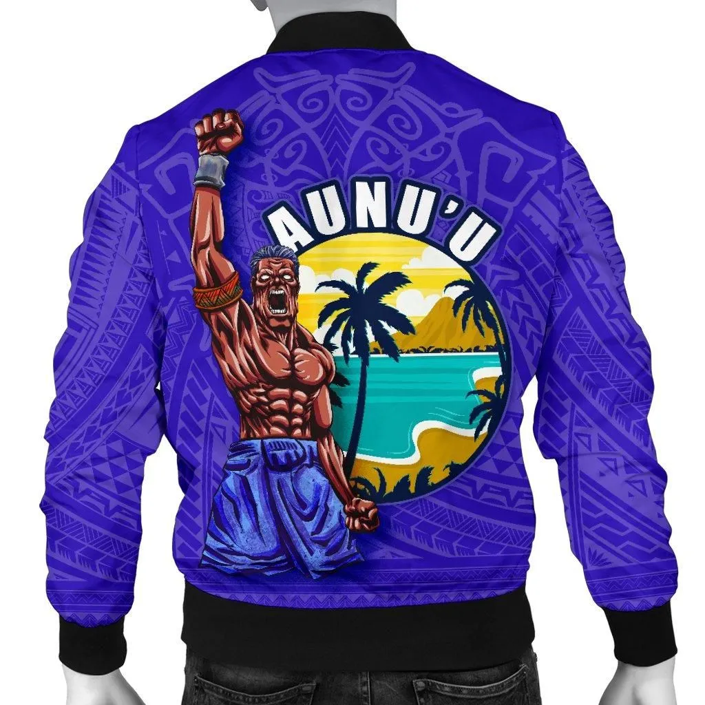 American Samoa Polynesian Men Bomber Jacket - Aunuu Island