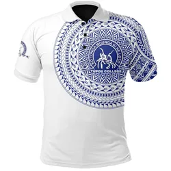 (Custom Personalised) Kolisi Ko Tupou College Tonga Polo Shirt Tattoo Style