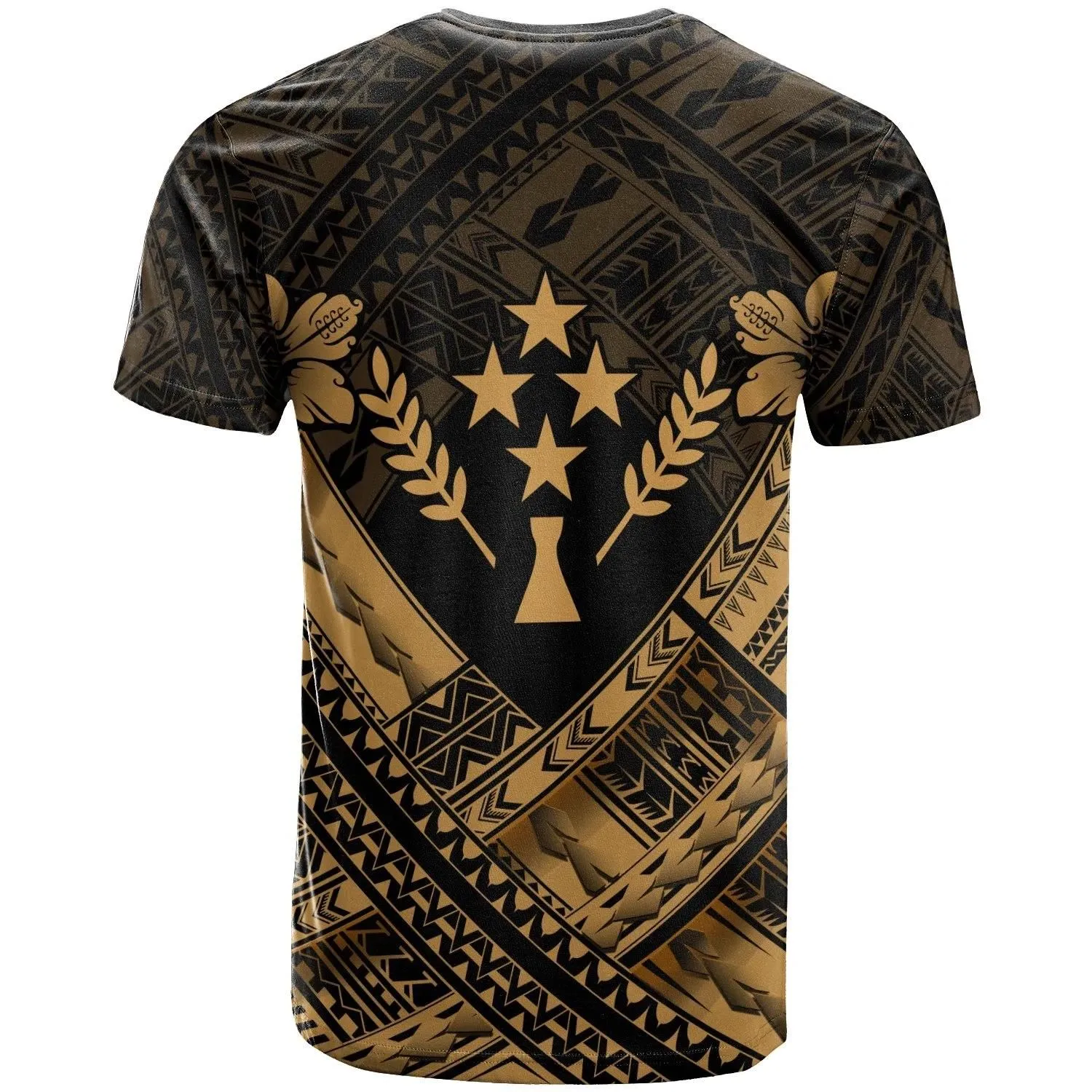 Kosrae Polynesian Personalised T-Shirts - Kosrae Gold  Camisole Hibiscus Style - BN18