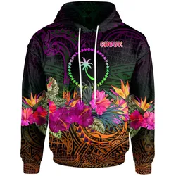 Chuuk Hoodie - Summer Hibiscus - BN15