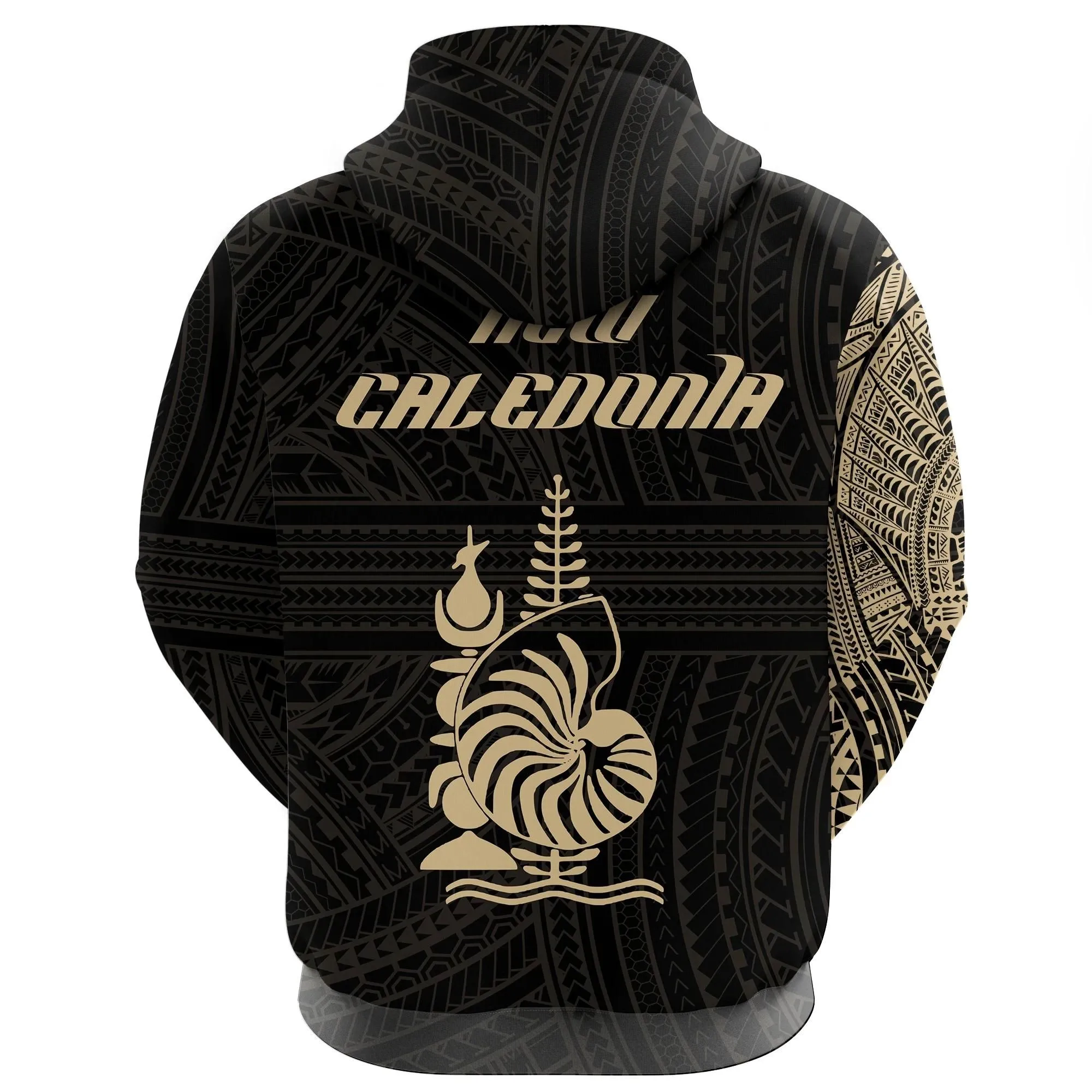 New Caledonia Hoodie Polynesian Tattoo Style A31