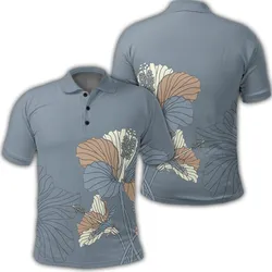 Hawaiian Hibiscus Polynesian Polo Shirt