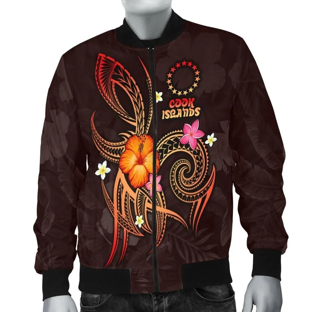 Alohawaii Jacket - Bomber Jacket Cook Islands Polynesian - Legend of Cook Islands (Red) - BN15