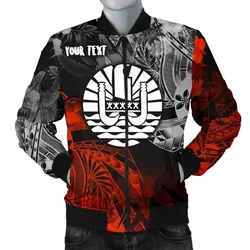 Tahiti Polynesian Personalised Mens Bomber Jacket - Vintage Polynesian Turtle