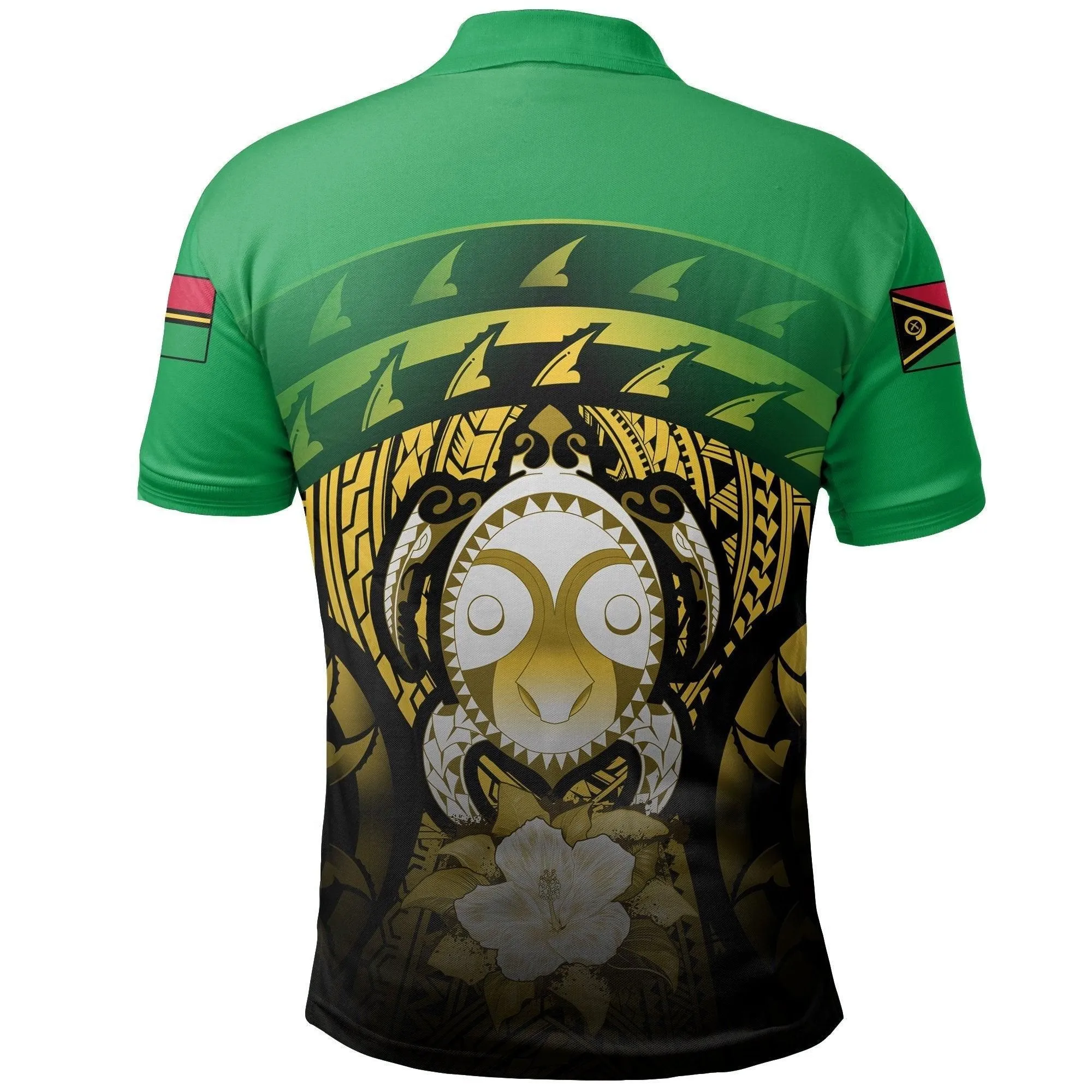 Vanuatu Turtle Hibiscus Polo Shirt