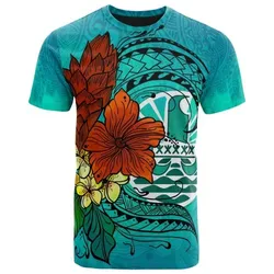 Tahiti T shirt - Tropical Flowers Style