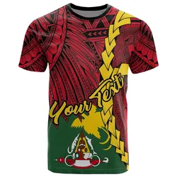 Papua New Guinea East Sepik Province Polynesian Custom Personalised T-Shirt - Tribal Wave Tattoo - BN12