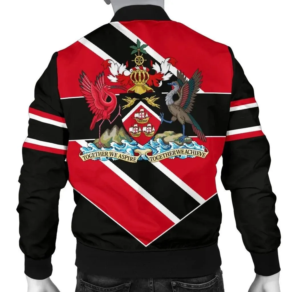 Trinidad and Tobago Mens Bomber Jacket Pro Energy RLT6