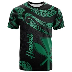 Hawaii Kanaka Maoli Polynesian T Shirt - Poly Tattoo Green Version