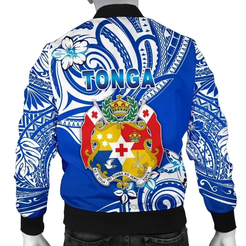 Alohawaii Jacket - Bomber Jacket Mate Maa Tonga Rugby Polynesian Unique Vibes Blue A7