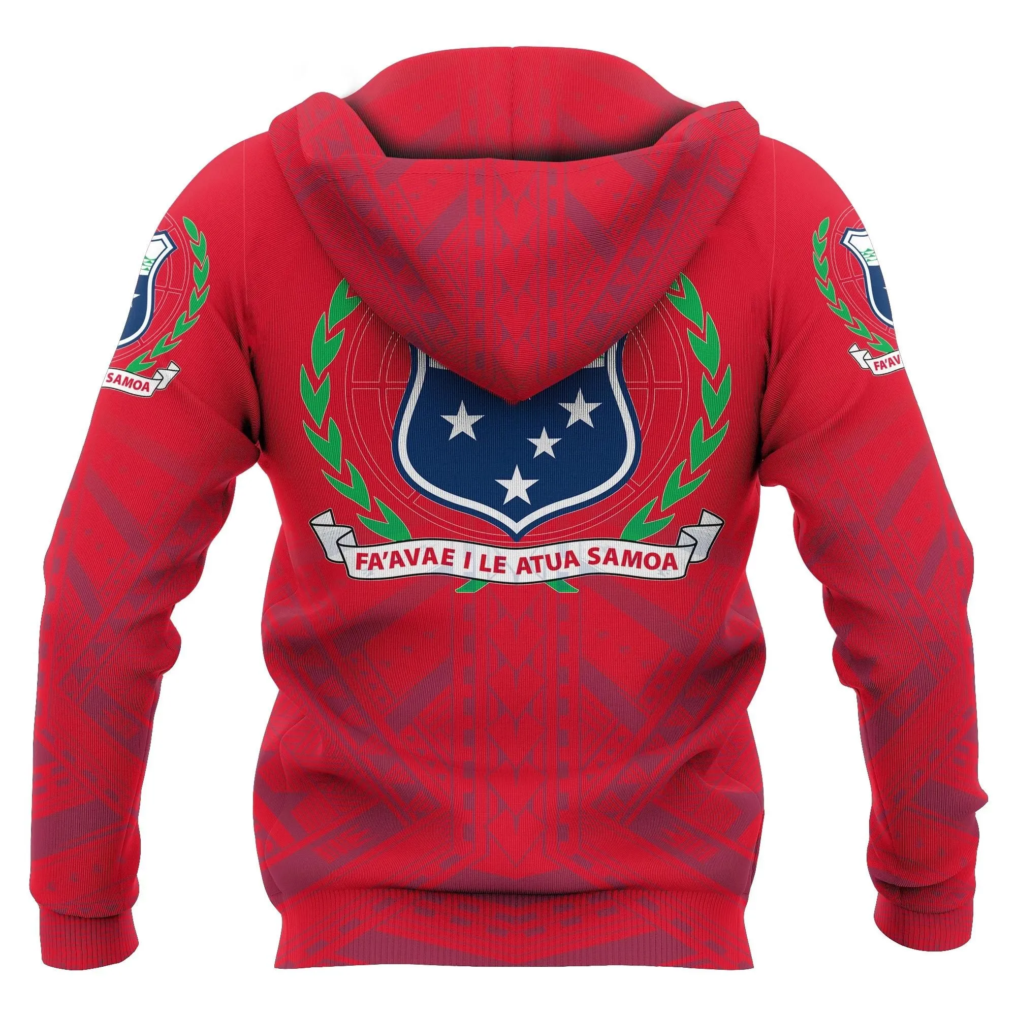 Samoa Polynesian Tattoo All Over Hoodie Bn10